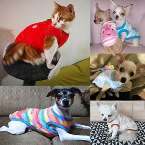 Fleece Pet Dog Clothes for Dogs Clothing Warm Dog Vest Shirt Puppy Cat Clothing for Dogs Coat Hoodie Pets Clothing Chihuahua