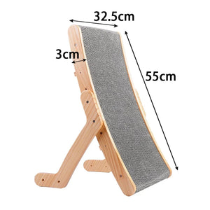 Wood Anti Cat Scratcher Cat Scratch Board Bed 3 In 1 Pad Vertical Pet Cat Toys Grinding Nail Scraper Mat Training Grinding Claw