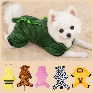 Pet Dog Clothes for Small Dogs Fleece Dog Costume Puppy Cats Chihuahua Clothing Pet Jumpsuit French Bulldog Clothes Pets Hoodies