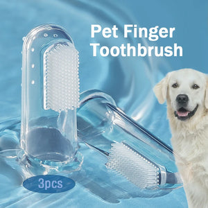 1Pcs  Pet Silicone Finger Toothbrush for Cats and Dogs Brushing Dog  Accessories Pet Teeth Oral Cleaning Care Products