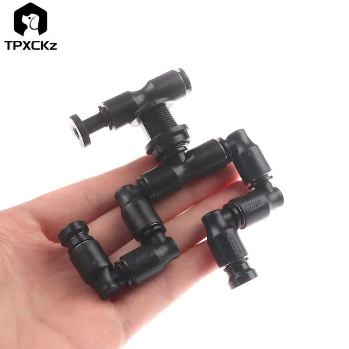 Black High Quality Universal Reptiles Terrarium Double Nozzle Fogger Mist Sprinkler 360° Adjustable Aquarium Tools