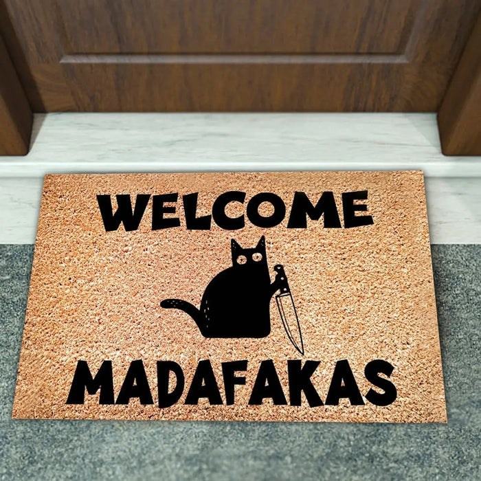 Bienvenue Chez Pet Home Doormat Personalized Dog Cat Mat Rug Hallway Doorway Floor Mats Carpet Home Decor Accessories 2024 New