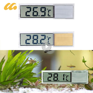 1pcs Aquarium Thermometer Electronic LCD Digital Fish Tank Temperature Measurement Fish Tank Temp Meter Aquarium Accessories