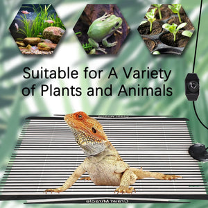 5W-35W PET Seeds Seedlings Plant Heating Warm Mat Reptiles Heat Pad Temperature Controller for Indoor Garden Greenhouse Tools