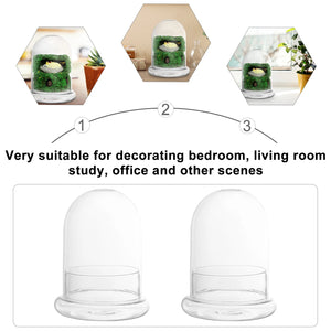 Plant Protector Cover Plastic Cloche Plant Plant Dome Protector Terrarium Bell Jar Bottle for Garden Bell Cloche