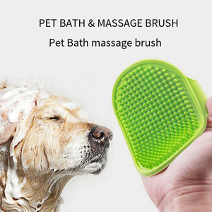 Pet Cleaning Brush Dog Cats Bath Massage Gloves Comb Hair Remover Grooming Soft Rubber Cleaning Tool Pets Washing Supplies