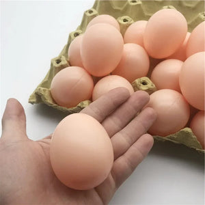 5/10PCS Hatching Egg Easter Hen Poultry Hatch Breeding Simulation Fake Plastic Artificial Eggs DIY Painting Egg Educational Toys