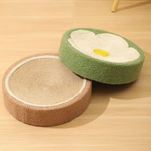 Cat Scratcher 2 In 1 Cat Anti Scratch Bed Cute Shape Cat Scratching Bed Round Cat Scratch Protection Paw Toy Gatos Accesorios