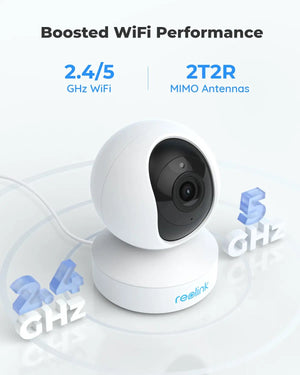 Reolink E1 Series 5MP WiFi IP Camera 2.4G/5G Wireless Indoor Baby Monitor PT Zoom Security Cam 2-way Audio Surveillance Cameras