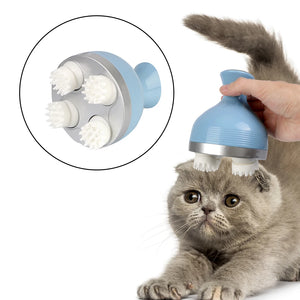 Electric Head Massager Relieve Stress Multifunctional For Scalp Body Shoulder Neck Rechargeable Health Care Pet Cat Dog Massage