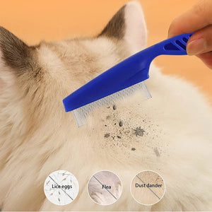 1Pc Rabbit Grooming Brush Pet Hair Remover Flea Comb Shampoo Bath Brush for Hamster Guinea Pig Rabbit Small Pet Accessories