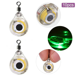 Eye-Shaped 20 PCs LED Fishing Lure for Deep-Sea Fishing - Attracts Fish with Luminous Flashing Light