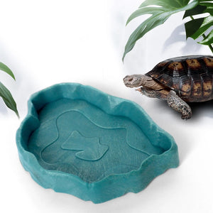 Reptile Bowls Terrarium Feeding Worm Dish Reptile Mealworm Feeder Dish Plastic Bowl for FROG  Snake Spiders Turtles