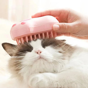 Cat Steamy Brush Dog Massage Comb Electric Water Spray Soft Silicone Depilation Cats Bath Hair Brush Cat Grooming Accessories