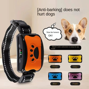 Pet Dog Anti Barking Device USB Electric Ultrasonic Dogs Training Collar Dog Stop Barking Vibration Anti Bark Collar Dropship