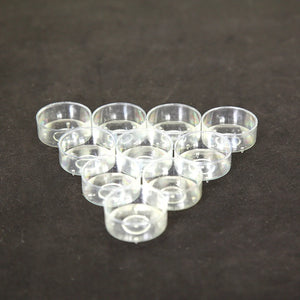 100 Pcs Plastic Small Terrarium Tealight Cups Clear Tea Cups Empty Jars Ghee Container Holder Wick