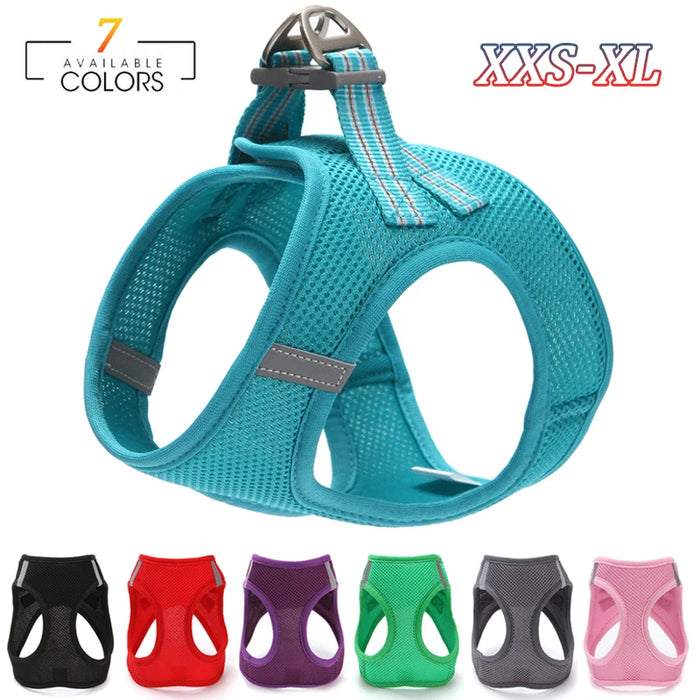 Dog Harness Vest Adjustable Pet Walking Lead Leash Puppy Cat Collars Harness for Small Medium Dog Pet Harness Accessories