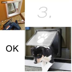 Pet Cat Kitty Door ABS&smooth Surface Very Sturdy for Screen Window Security Flap Gates Pet Tunnel Dog Fence Free Access Door