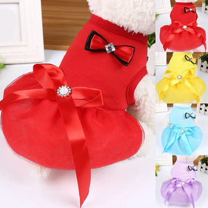 Pet Dog Clothes For Small Dog Dress Puppy Dresses Dog Costume Princess Cat Skirt Cat Clothes for Chihuahua Apparel Elbise Chien