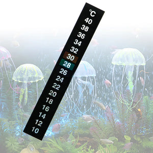 Digital Aquarium Home Stick-on Thermometer Fish Tank StripAdhesive Dual Scale C/F Discolor Temperature Measure Sticker Accessory