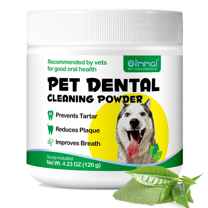 Pets Dental Clean Powder Recommended by vets for good oral health Reduces Plaque Prevents Tartar Improves Breath with Probiotics