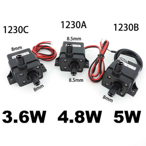 DC 12V Mini Water Pump Fountain Aquarium Pumps 3.6w 4.8W 5w 240L/H Waterproof 8mm Power Brushless Micro Membrane Submersible