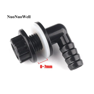 1pc 3/8" -14mm Aquarium Fish Tank Hose Joints Aquatic Pet Water Tank 90 Degree Elbow Drainage Water Pipe Drain Connectors