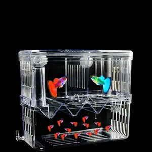 Acrylic Fish Breeder Box Breeding Isolation Box Fish Hatchery Divider Shrimp Clownfish Aggressive Fish Prevent Injured Aquarium