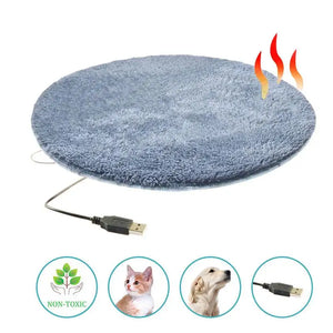 USB Pet Electric Blanket Plush Pad Blanket Cat Electric Heated Pad Anti-scratch Dog Heating Mat Sleeping Bed For Small Dog Cat