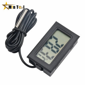 FY-10 LCD Digital Thermometer Aquarium Car Water Bath Temperature Tester Detector Monitor Embedded 1M Temperature Senor Cable