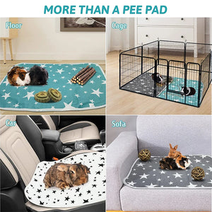 Washable Absorbent Pee Pads for Rabbit Cage Guinea Pig Accessories Guinea Pig Cage Liners Small Pets Hamster Bedding Mat 1Pc