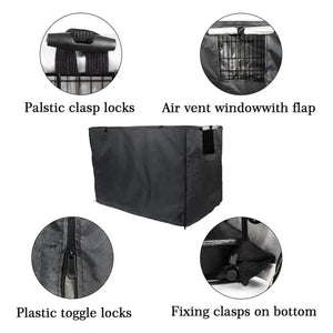 Wear-resistant Pet Cage Cover Sunshade Protection Zipper Closure Ventilation Window Pet Crate Cover