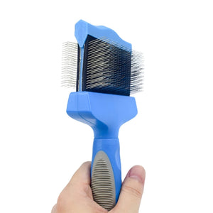 Double Sided Pet Hair Trimmer Comb Brush Dog Cat Hair Fur Bristle Grooming Shedding Cleaning Massage Comb Hair Remover