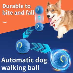 2024 Smart Dog Toys Auto Rolling Ball Electric Dog Toys For Small Cat Funny Self-moving Puppy Games Pet Indoor Interactive