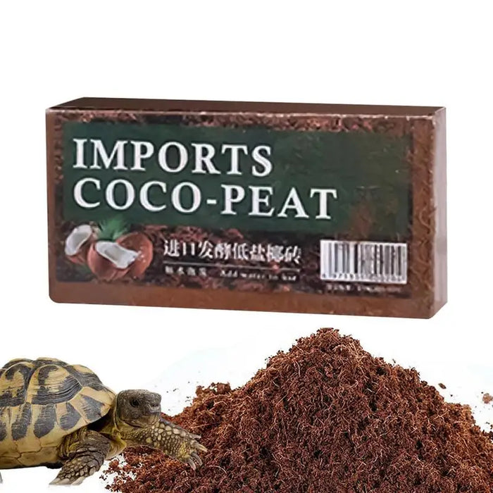 Natural Coconut Soil Coconut Fiber Substrate Lizard Turtle Reptile Bedding Terrarium Bottom Supplies