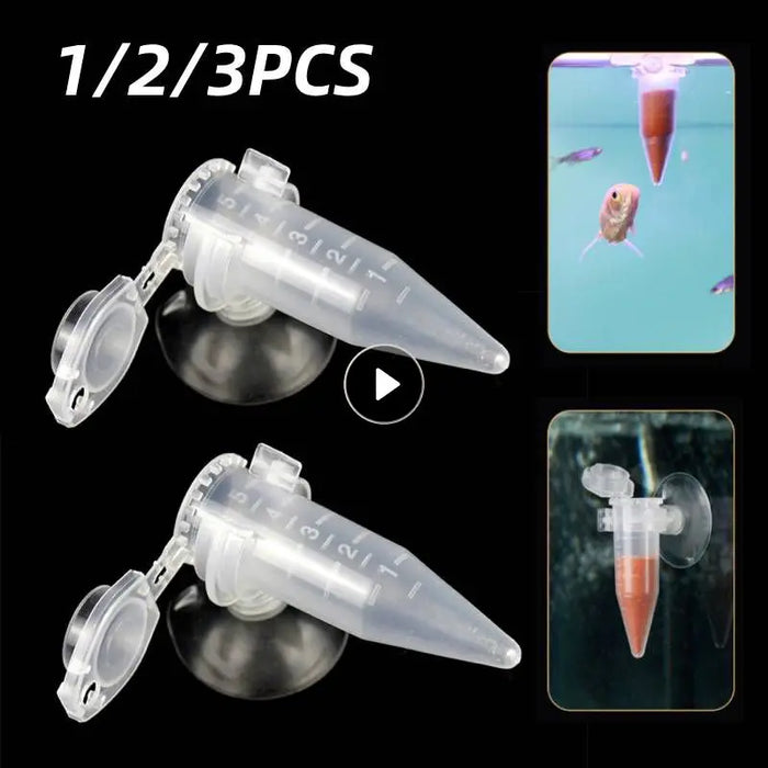 Automatic Fish Feeder Brine Shrimp Eggs Feeder Red Worm Feeding Funnel Cup Aquarium Accessories Betta Fish Food Feeding Tools