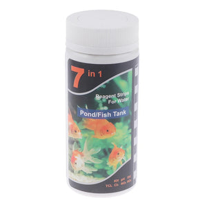 1Pc 7in1 Aquarium Testing Kit for Freshwater Saltwater Pond Test Strips for Fish Tank Testing For Fresh And Salt Water