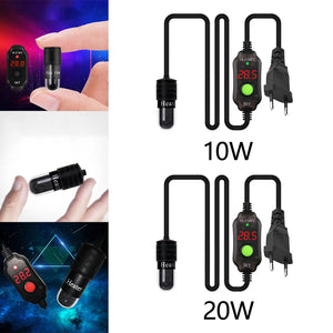 20W/10W Aquarium Fish Tank Heater Temperature Controller Submersible Thermostat Heater Digital LED Turtle Tank Heating Rod