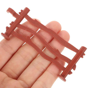 100Pcs Simulation Fence Accessory Farm Horse Corral Fencing Playset Panel Model Barn Accessories Stable Animals Miniature Garden