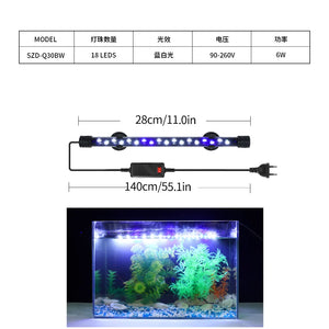 Aquarium Light LED Plant Grow Lamp Waterproof Fish Tank Light 18-58CM Underwater Aquariums Decor Lighting 90-260V 5730chip