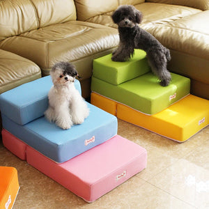 30cm Dog Stairs Pet 2/3 Steps Stairs for Small Dog Cat Pet Ramp Ladder Anti-slip Removable Puppy Stairs Pet House Bed Supplies