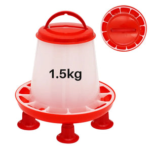 3L Poultry Automatic Chicken Water Bucket 1.5kg Feeder Barrel Water Bucket Quail Drinking Farm Chicken Coop Water Supply