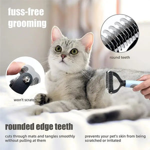 Pets Fur Knot Cutter Dog Grooming Shedding Tools Pet Cat Hair Removal Comb Brush Double sided Products Suppliers Drop Shipping