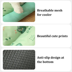 Summer Cooling Pet Cat Bed Cushion Ice Pad Dog Sleeping Square Mat for Puppy Dogs Cats Pet Kennel Top Quality Cool Cold