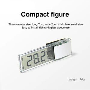 1pcs Aquarium Thermometer Electronic LCD Digital Fish Tank Temperature Measurement Fish Tank Temp Meter Aquarium Accessories