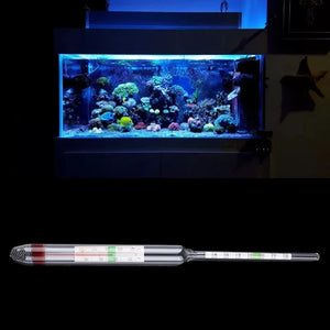 Aquarium Glass Hydrometer with Thermometer Reef Coral Salinity Tester for Marine Saltwater Fish for Tank DropShipping