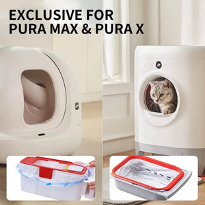 PETKIT PuraX PuraMax Replaced Waste Bags-10 Rolls, Portable Cat Litter Waste Receptacles Bags for Self-Cleaning Cat Litter Box