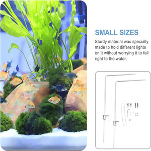 Adjustable Tank Mount Bracket Aquarium Light Stand Universal Fish Tank Light Holder Lamp Stand Hanging Kit Aquarium Accessories