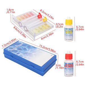 PH Chlorine Water Test Kit Tester Hydrotool Testing Kit Swimming Pool Hydroponics Aquarium Accessories