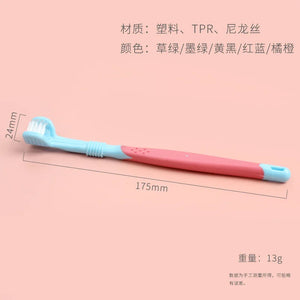 Portable Three Sided Pet Toothbrush Multi-angle Dog Brush Addition Bad Breath Teeth Care Dog Cat Cleaning Mouth Toothbrush